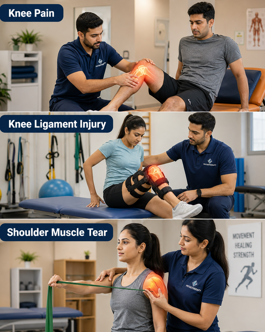 Sports rehabilitation and joint physiotherapy
